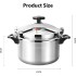 INGUNAR Pressure Cooker, 7 Liter Aluminum Alloy Pressure Cooker Pressure Cooker for Gas Stove Cooker, Quick Cooking of Meat, Soup, Rice, Beans