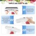 Vacuum Sealer for Food - Professional Foil Sealing Device with 10 Vacuum Bags - Sealing Device Vacuum Machine for Sous Vide, Dry and Moisture - Extended Storage Time and Freshness