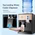 INGUNAR Table-top Water Dispenser, Hot/Cold Function, Top Loading Water Dispenser for 3 to 5 Gallon Bottles, 3 Adjustable Temperature