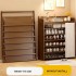 INGUNAR 7-layer Shoe Rack,Installation-Free Shoe Racks,Wooden Shoe Rack, Shoe Cabinet Storage, Shoes Shelf, Multi-Functional Storage Rack Shoe Organizers for Home,Office