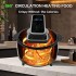 TDOO 8 Liter Air Fryer Timer & Temperature Controls, 8 Touch Screen Preset with Digital LCD Touch Screen, with Glass Lid, Non-stick Basket, Oil-Less Healthy Cooker, Min 1 Year Manufacturer Warranty