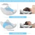 Ergonomic Memory Foam Bed Neck Pillow for sleeping, Adjustable Height Orthopedic Back Pillow, Head, Shoulders, Pillow for Neck Pain Relief,Snoring, Back/Side Sleeping, Breathing Neck Support Pillow