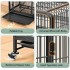 INGUNAR 4-Tier Cat Cage for 1-3 Cats, 4 Opened-Doors, Large Space 31 x 22 x 54 Inches, with 3 Platforms 3 Front Doors 2 Ramp Ladders, Movable Universal Wheel and Tray