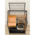 INGUNAR 4-Tier Cat Cage for 1-3 Cats, 4 Opened-Doors, Large Space 31 x 22 x 54 Inches, with 3 Platforms 3 Front Doors 2 Ramp Ladders, Movable Universal Wheel and Tray