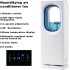 Tower Fan (Bladeless),Three-In-One Leafless Tower Fan, Humidifier And Mosquito Killer Lamp,TDOO 90 ° Oscillating with Remote,LED Display, 9H Timer, Powerful for Indoor Home Bedroom Office Room