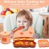 Baby Feeding Set, Suction Silicone Baby Bowl (8 Pieces), Self Eating Utensils Set, Suction Silicone Baby Bowl, Self Eating Utensils Set with Spoons, Bibs, Cup, Teething Stick and Infant Suction Plate