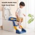 INGUNAR Kids Potty Training Seat, Foldable Toilet Seat, 3-in-1 Potty Training Seat, Toilet Seat with Non-Slip Ladder, Foldable Toddler Toilet Seat, for Baby Kids Boys Girls, Potty Seat Potty-Blue