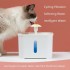 TDOO Cat Water Fountain, 84oz/2.5L Automatic Drinking Water Dispenser for Cat and Dog with Water Level Window,Auto Power Off Pet Fountain with 1 Replacement Filter (WHITE-A)