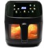 Air Fryer, 8 Cooking Presets, Large Easy-View Window, 1800W 360° Hot Oilless Oven Cooker, with LED Digital Touchscreen, Nonstick Air frier Cookers, Easy to Clean, Black