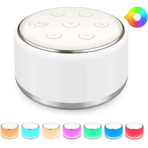 White Noise Machine For Baby Adults Kids, Portable Baby Sound Machine For Sleeping, 34 Soothing Sounds, 3 Auto-Off Timer, Adjustable Volume Type-C Rechargeable Travel Noise Machine