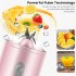 TDOO Portable Blender, Personal Size Blender for Shakes and Smoothies with 4 Blades, 500ml Mini Blender Jar with Travel Lid and USB Charging for Office, Gym, Kitchen