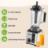 3L Countertop Blender Smoothie Maker, 15 Variable Speeds Vintage Juicer Blender Grinder Machine w/ 2 Cup, 800W Professional Kitchen Blender Mixer for Frozen Fruit​, Crushing Ice, Veggies, Shakes