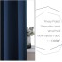 TDOO 2 Pieces 100% Blackout Curtains for Bedroom,Insulated Draperies, Grommet Noise Reducing Room Darkening Window Treatment Panels for Living Room(W 150x L 270cm)