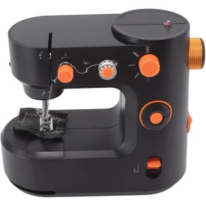 Portable Sewing Machine For Beginners,Electric Mini Sewing Machine For Kids,Adults.5 Built-in Stitches Double Threads & Two Speed Multi-function Mending Machine With Lights,Foot Pedal For Travel,Home