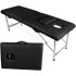 Massage Table,Lightweight Massage Bed Portable Folding Lash Bed,Aluminium Frame,2 Fold Professional Facial Salon Tattoo Massage Bed（B）