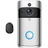 Video Doorbell Camera HD WiFi Doorbell Wireless Comes with a Ding Dong Operated Motion Detector Audio & Speaker Night Vision for iOS&Android (BB)