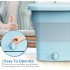 TDOO Folding Clothes Washing Machine, Portable Mini Automatic Home Travel Washing Machine, Lightweight Underwear Washer for Apartment, Laundry, Camping, RV, Travel, Underwear, Personal, Baby