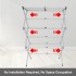 TDOO Portable Foldable Clothes Drying Rack - Space Saving X-Frame Design, Multi-Rod Support, Durable and Safe, Ideal for Various Scenes