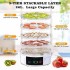 Food Dehydrator Machine – BPA-Free Food Dryer With 5 Large Trays, Adjustable Temperature, Electric Food Preserver Machine with Auto Shut Off for Fruits, Veggies, Meats & Dog Treats