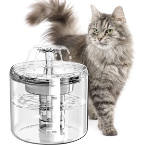 Cat Water Fountain (88oz/2.6L Clear)