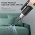 INGUNAR Handheld Vacuum Cordless Vacuum Cleaner, 4 in 1 Rechargeable Multi-Function Vacuum Cleaner, 120W High Power Vacuum Cleaner with Multi-Nozzles for Car, Home, Office, Pet