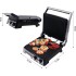 2800W Contact Panini Press Grill with Variable Temperature Control, Time Control, Non-Stick, 3 Grill Positions for Panini, Burger, Sandwich, Pizza, Steak, Chicken, Fish, Vegetables, Stainless Steel