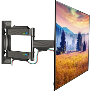 TDOO TV Wall Mount, Full Motion TV Wall Bracket for Most 32-60 Inch TV/Flat Screen/LED/LCD/Monitors, Swivel Tilt TV Stand With Articulating Arms, Rotating, Max VESA 400x400mm up to 70lbs