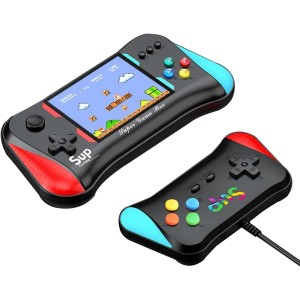 Handheld Game Console for Kids Adults, 3.5'' LCD Screen Retro Handheld Video Game Console, Preloaded 500 Classic Retro Video Games with Rechargeable Battery, Support 2 Players and TV Connection(A)