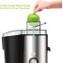 Juicer Machines,Juicer,Large 3 Inch Feed Chute for Whole Fruits and Vegetables,Faster with Dual Speed,Juice Residue Separation,Easy to Use/Clean,Anti-Drip, 600W 3.5”Veg, BPA Free, (Silver 1)