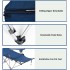 Folding Camping Chairs with Foot Rest, Lightweight Camping Chairs with Headrest & Cup Holders & Storage Bag, Portable Reclining Camping Chair for Adults Camping Fishing Picnics BBQ Outdoor (Blue)