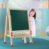 Easel for Kids,Rotatable Double Sided Easel for Kids Adjustable Standing Art Easel with Painting Accessories for Toddlers Boys and Girls-Green.Double-Sided Magnetic Dry Erase Board and Chalk Board