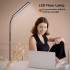 LED Floor Lamp, Adjustable Gooseneck Standing Lamp with 3 Color Temperature 3000K-6000K, 2 in 1 Modern Desk Reading Lamp for Living Room, Bedroom and Office, Black (A)