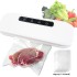 Vacuum Sealer Machine，Automatic Air Sealing System for Food Storage, Moist Mode，Led Indicator Lights，Easy to Clean，Dry & Modes Machine - Automatic Storage Dry and Food，Air 10 Seal Bags (white-1)