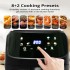 Air Fryer, 8 Cooking Presets, Large Easy-View Window, 1800W 360° Hot Oilless Oven Cooker, with LED Digital Touchscreen, Nonstick Air frier Cookers, Easy to Clean, Black