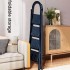 INGUNAR 4 Step Ladder Folding with with Anti-Slip and Wide Pedal, Portable Foldable Safety Multi-function Ladder, Sturdy Step Ladder with Handgrip for Home Kitchen Household