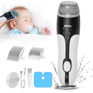 Baby Hair Clippers, Professional Quiet Ceramic Blade Electric Hair Kit for Kids and Toddler, Waterproof & Rechargeable Cordless Hair Cutting kit for Kids & Adult, Kids Clippers for Haircut