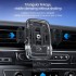 [Upgraded Version] Wireless Car Charger,15W Qi Fast Charging Auto-Clamping Car Mount,Windshield Dash Air Vent Phone Holder Compatible with iPhone 13 12 Mini 11 Pro Max,Samsung S21 (Black) (B)