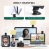 LED Video Light Computer Light LED Selfie Light Portable Photography Lighting Bi-Color Portable Clip Camera Light with Dimmable 2500-6000K with 2500mAh Battery for Selfie/Video Conference/Picture