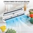 Vacuum Sealer for Food - Professional Foil Sealing Device with 10 Vacuum Bags - Sealing Device Vacuum Machine for Sous Vide, Dry and Moisture - Extended Storage Time and Freshness