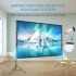 TDOO Portable 84 Inch 1080P Projector Screen Tripod Stand - Mobile Projection Screen, Lightweight Carry & Durable Easy Pull Assemble System for Schools Meeting Conference Indoor Ou r Use