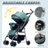 INGUNAR Baby Stroller, Lightweight Stroller, Foldable Stroller with One Hand, Extra2 in 1 Newborn Stroller Bassinet for Infant New Born 0-36 Month