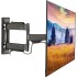 TDOO TV Wall Mount, Full Motion TV Wall Bracket for Most 32-60 Inch TV/Flat Screen/LED/LCD/Monitors, Swivel Tilt TV Stand With Articulating Arms, Rotating, Max VESA 400x400mm up to 70lbs