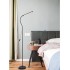 LED Floor Lamp, Adjustable Gooseneck Standing Lamp with 3 Color Temperature 3000K-6000K, 2 in 1 Modern Desk Reading Lamp for Living Room, Bedroom and Office, Black (A)