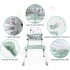 INGUNAR 4 in 1 Baby High Chair with Removable Tray, Multifunctional High Chair for Babies and Toddlers, Converts Kids Table & Chair Set/Toddler Building Block Table/Step Stool/Small Dining Chair