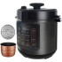 Electric Pressure Cooker 10 in 1, Sterilizer, Slow Cooker, Rice Cooker/Grain Cooker, Steamer, 6 Liter Smart One-touch Program Smart Rice Cooker Multi-Functional Steam, Boil, Stew, Black (Black-C)