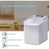 TDOO Countertop Ice Maker, 9 Bullet Ice Ready in 8 Mins, 26lbs in 24Hrs, Self-Cleaning Ice Machine with Ice Scoop and Basket, 2 Sizes of Bullet Ice for Home/Kitchen/Office/Party