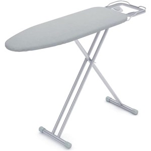 TDOO Ironing Board, Ironing Board with Heat Resistant Cover and Thicken Felt Pad, Non-Slip Foldable Ironing Stand with Steam Iron Rest (30 * 122 * 80cm)