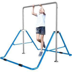 Gymnastic Bars for Kids with Adjustable Height, Expandable Foldable Children's Gymnastics Bars, Junior Expandable Horizontal Gymnastics Bar for Home, Gymnastic Training Equipment for Home…