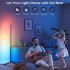 Corner Floor Lamp, Smart RGB Floor Lamp, Dimmable LED Corner Lamp With Music Sync Color Changing APP Control Remote, 56