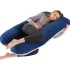 INGUNAR Pregnancy Pillows for Sleeping, U Shaped Full Body Maternity Pillow with Removable Cover, 55 Inch Maternity Pillow for Pregnant Women, Support for Back, Legs, Belly